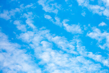 Fototapeta na wymiar Beautiful clouds against the blue sky.