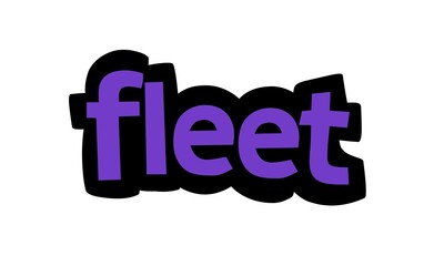 FLEET writing graffiti design on white background