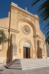 Fototapeta na wymiar Castrignano del Capo, Santa Maria di Leuca. Chiesa Barocca di Cristo Re