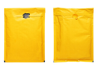 Thick envelope on a white background