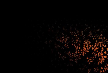 Fototapeta na wymiar Dark Orange vector pattern with chaotic shapes.