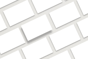 collage template of business card or sheets of paper, on a light gray background