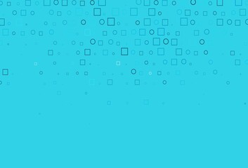 Light BLUE vector backdrop with dots, spots, cubes.