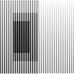 Art composition with lines .Modern art design .Black color stripes .Transition speed lines .Bauhaus style .Geometric shape. Wall art .