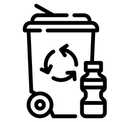 bin outline icon