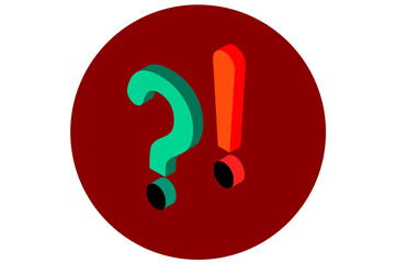 Questions Isolated Vector Illustration which can be easily Download