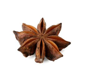 Aromatic anise star isolated on white background