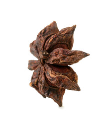 Aromatic anise star isolated on white background