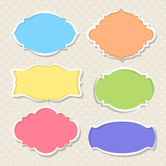 Vector set of vintage labels