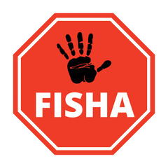 Symbole stop aux comptes fisha 