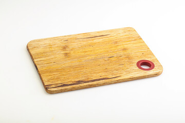 Wooden board for kitchen isolated