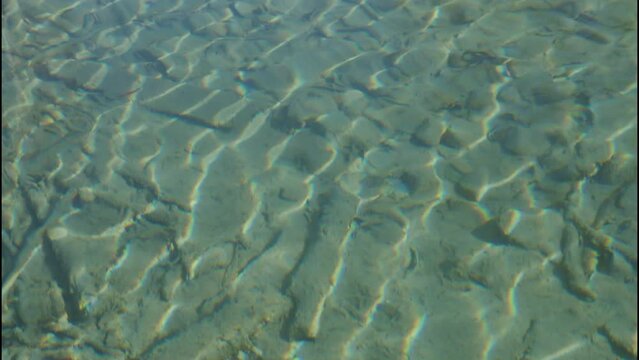riverbed of Ager with water reflections