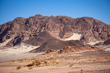 Beautiful mountain landscape in Sinai desert, Egypt
