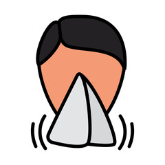 Sneezing Nose Icon