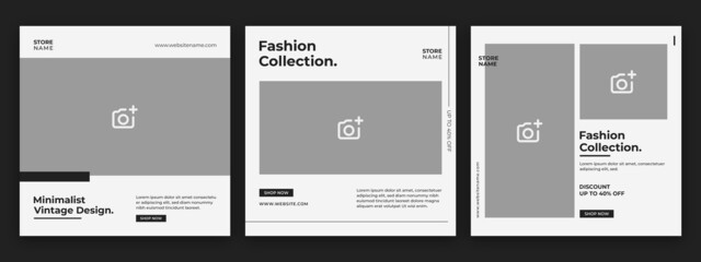 Fashion sale social media posts template