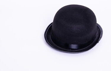 black hat on a white background