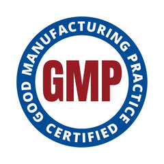 GMP good manufacturing practice certified symbol icon 