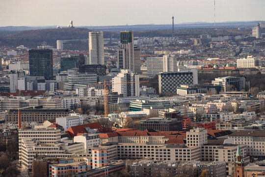 Berlin Aus Der Luft; Panorama Der City-West, Blick über Den Bendlerblock Nach Westen