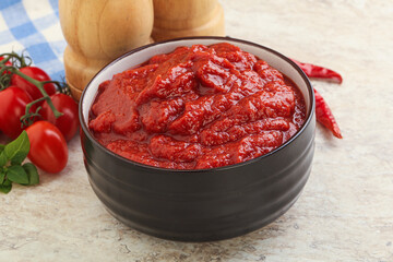 Natural organic pure tomato pasta