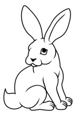 Fototapeta na wymiar Rabbit Chinese Zodiac Horoscope Animal Year Sign