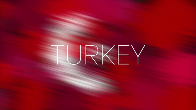 Beautiful footage in the colors of the flag of Turkey. High quality 4K resolution
