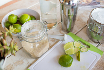 Ingrdientes para preparo de caipirinha / caipivodka / caipiroska