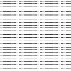 Seamless pattern with dashed horizontal lines, black and white background, minimalist style geometric pattern