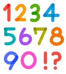 カラフルでかわいい数字
