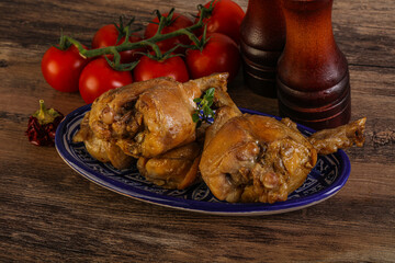 Rabbit stew in spicy sauce