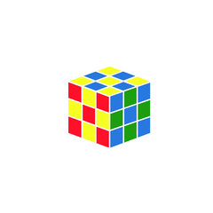 cubes isolated on white