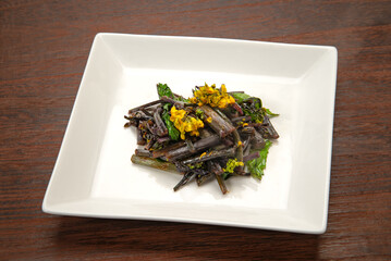 紅菜苔のオリーブオイル炒め