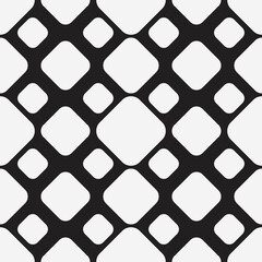 White simple rhombs. Vector repeated rhombs pattern.