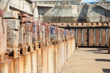 Particolari vari di geometrie colorate