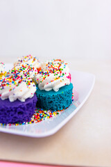 Colorful Cupcake Cakes for Happy Birthday Celebration