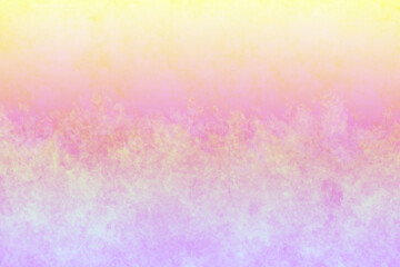Fototapeta na wymiar ごく淡い黄色とピンクと紫のグラデーションのグランジ