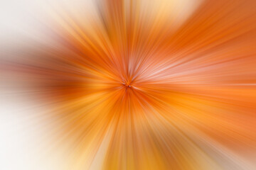 Golden orange motion blur, with glowing light to the left