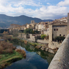 Fototapeta na wymiar view of a medieval town