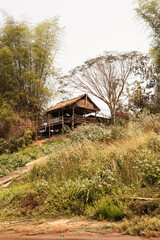 Laos, a village in the Mekong valley