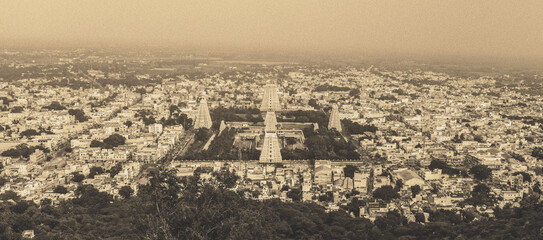 Tiruvannamalai  India. View to the Shiva Temple