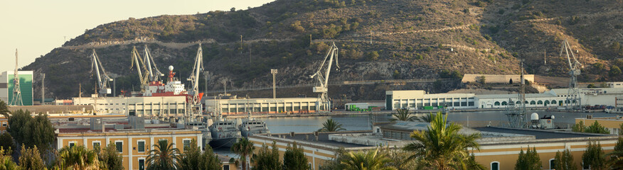 Port of Cartagena panorama