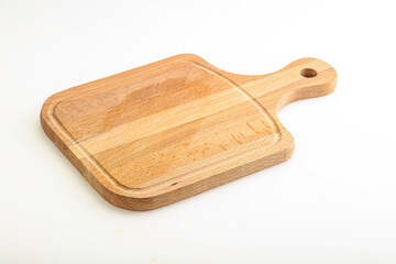 Wooden board for kitchen isolated