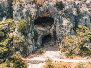 cave in the mountains. Zakynthos 