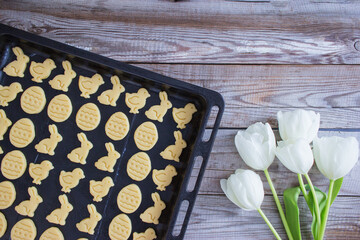 Easter shortcrust traditional cookies.