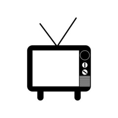 TV icon logo vector