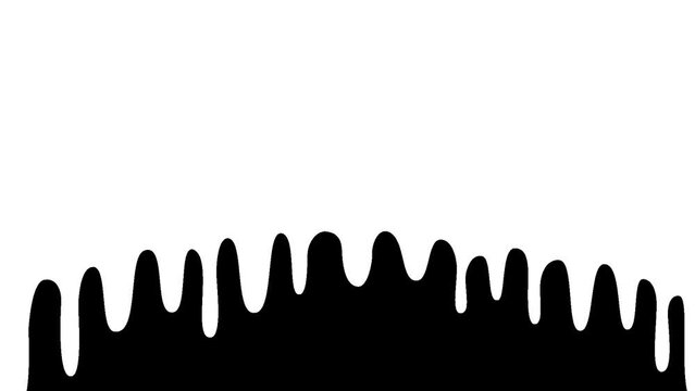 Five transitions with shape animation of liquids. Including alpha channel
