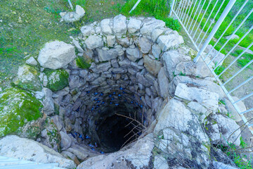 Ancient water well in Tel Lachish