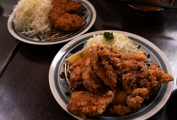 Japanese Chicken Karaage Set with Rice