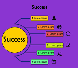 design template with icons