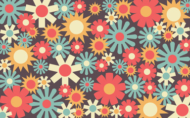 seamless floral pattern, background vintage.