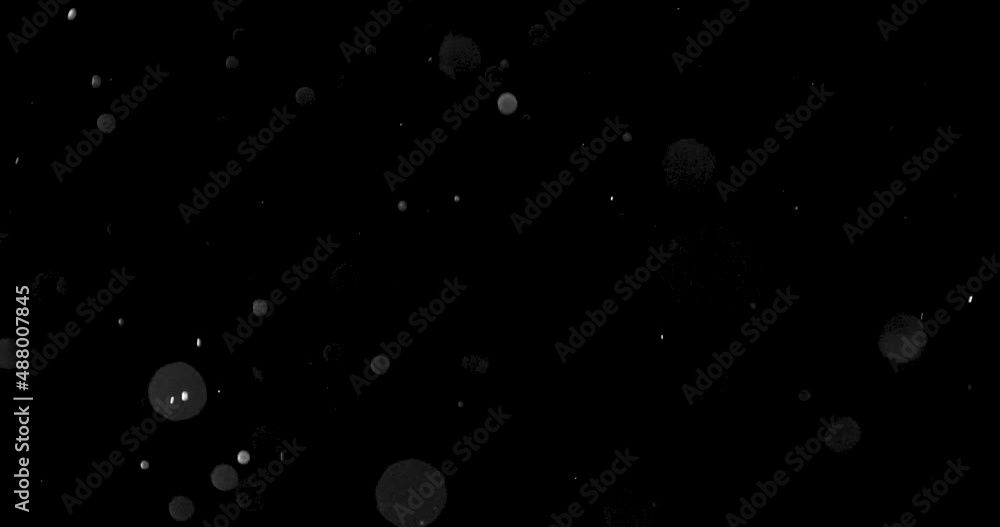 Poster real dust particles floating in the air. organic dust particles macro slow motion recording red came
